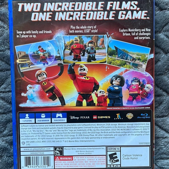 Lego Incredibles Ps4 Game - Picture 2 of 3